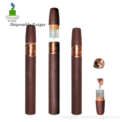 Disposable E-Cigar with Tank Format Cartomizer, Great Vapor (K1800)